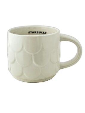 Starbucks Twilight Shimmer Pearlescent White Scales Ceramic Anniversary Mug